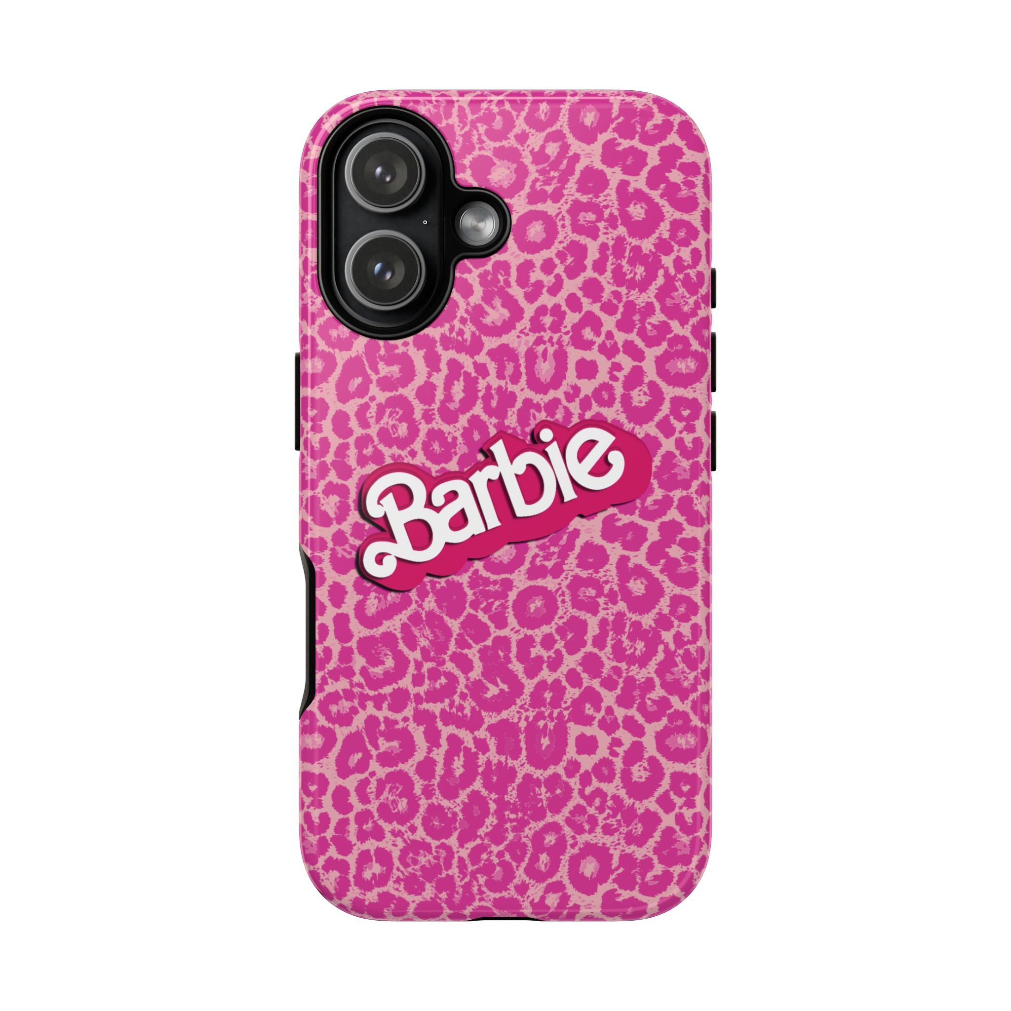 Hot Neon Pink Leopard Barb Tough Phone Case iPhone, Galaxy, or Google Pixel