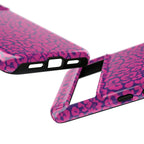 Pink Purple Leopard Tough Phone Case iPhone, Galaxy and Google Pixel