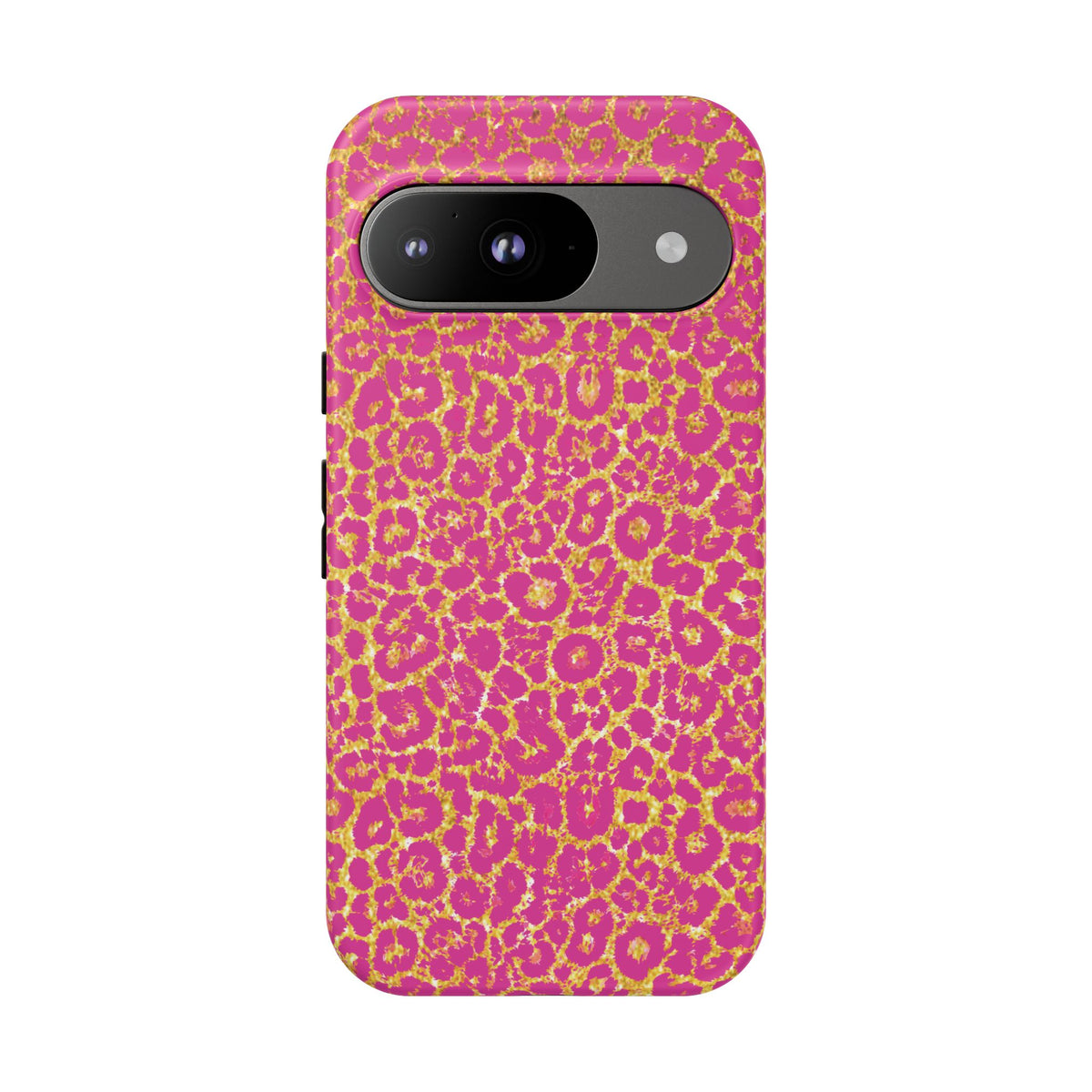 Pink Gold Leopard Tough Case for iPhone, Galaxy, or Google Pixel