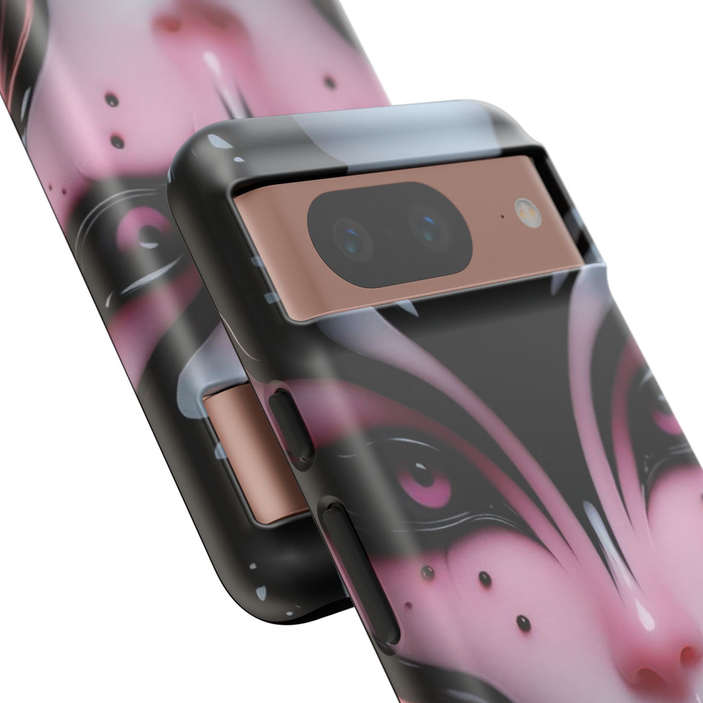 Pink Alien Tough Phone Case for iPhone, Galaxy, or Google Pixel
