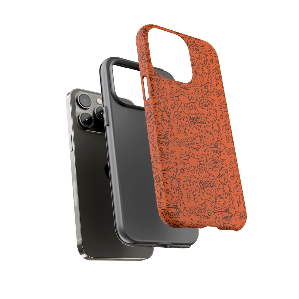 Wow Orange Tough Case for iPhone, Galaxy, or Google Pixel