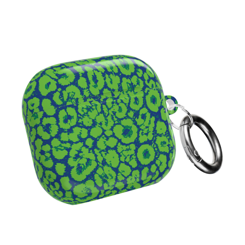 Blue and Green Leopard AirPod Cases