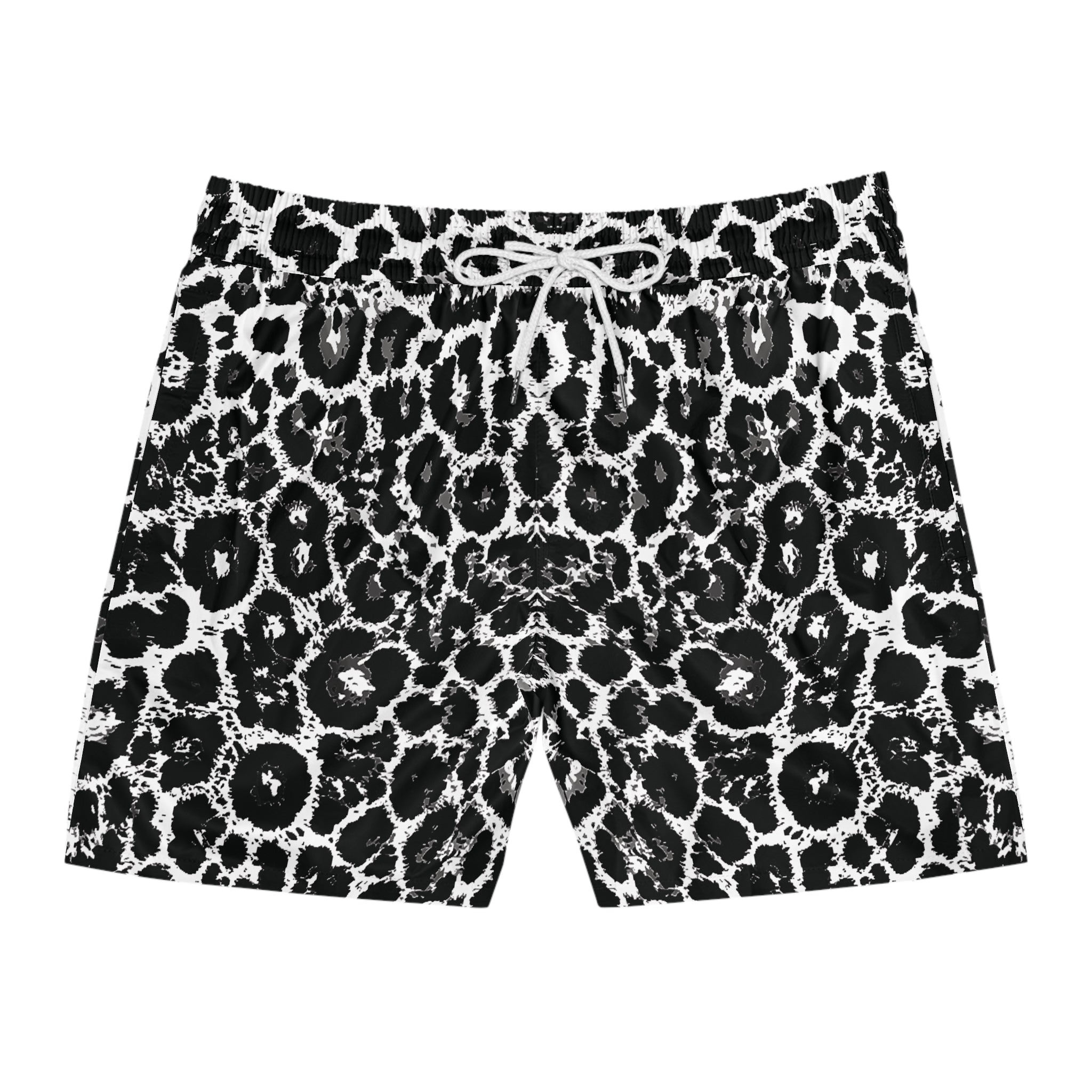 Leopard Men's Mid-Length Swim Shorts