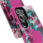 Neon Pink Skeleton Tough Phone Case for iPhone, Galaxy and Google Pixel