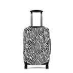 Zebra Print Black and White Luggage Cover