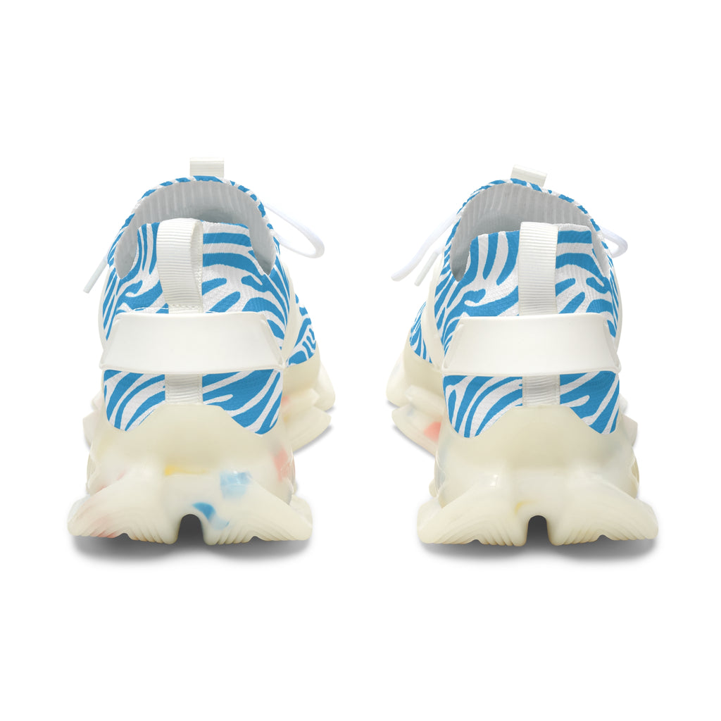 Blue Zebra Women's Mesh Sneakers