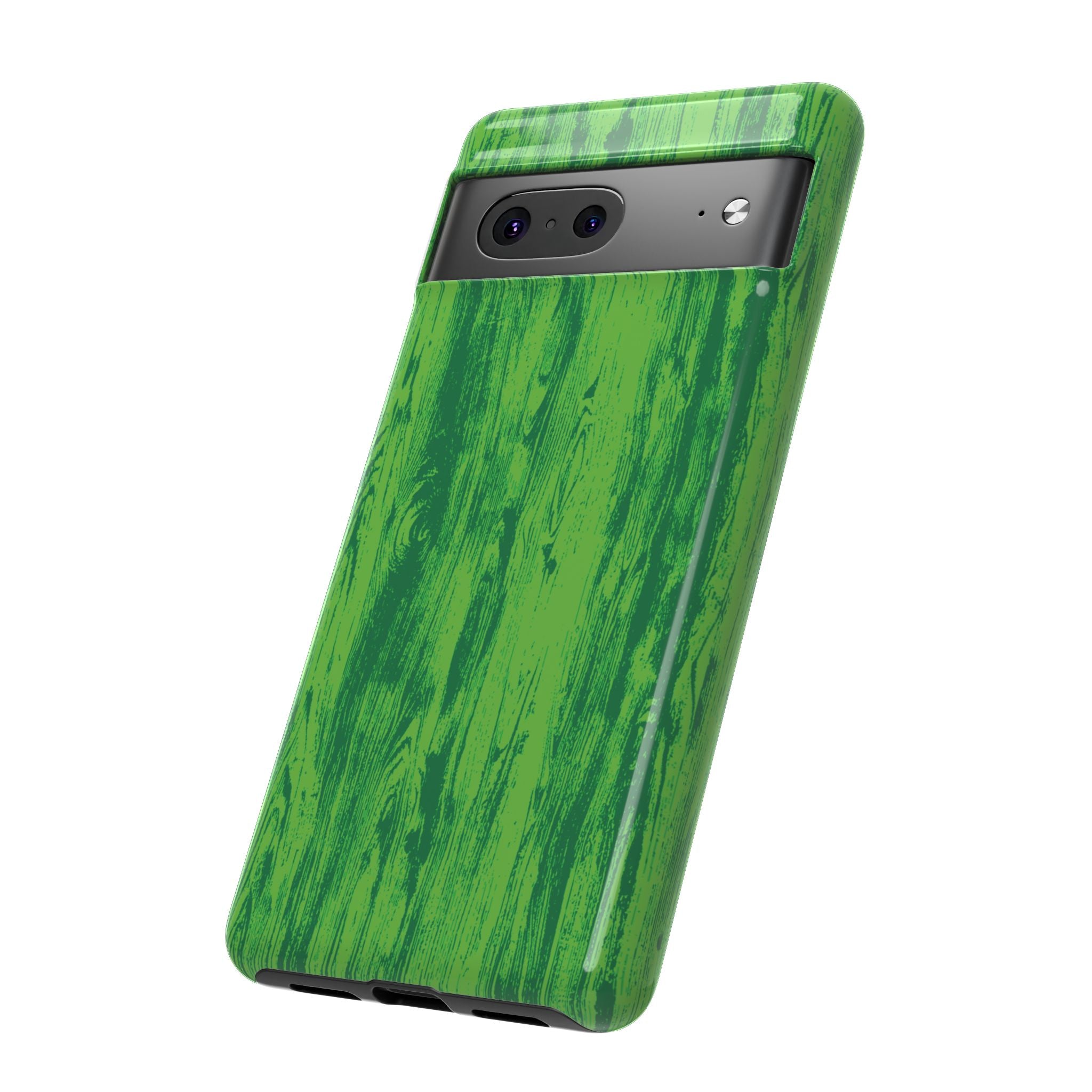 Neon Green Wood Tough Phone Case iPhone, Galaxy, or Google Pixel