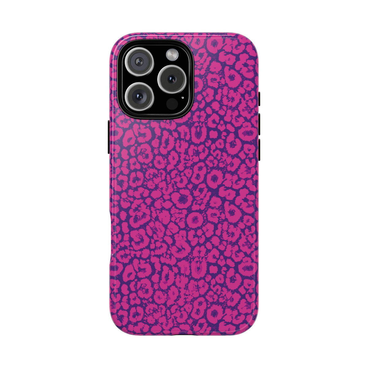 Pink Purple Leopard Tough Phone Case iPhone, Galaxy and Google Pixel