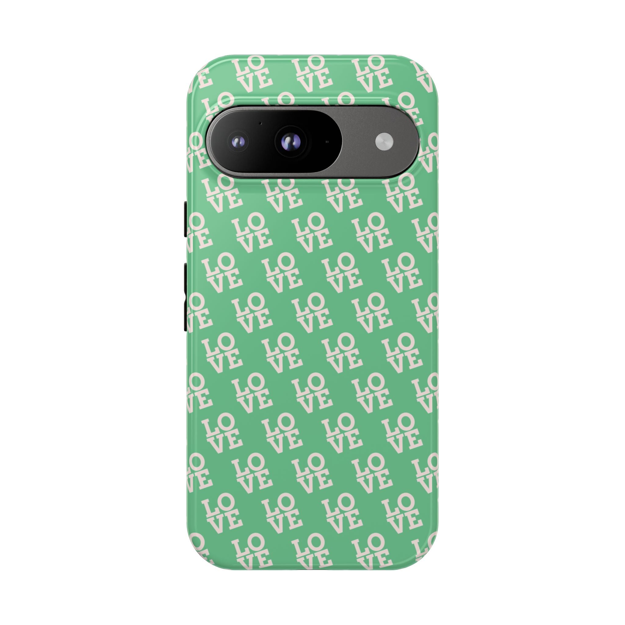 LOVE Aqua Tough Phone Case for iPhone, Galaxy, or Google Pixel