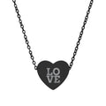 LOVE Heart Necklace (Engraving)