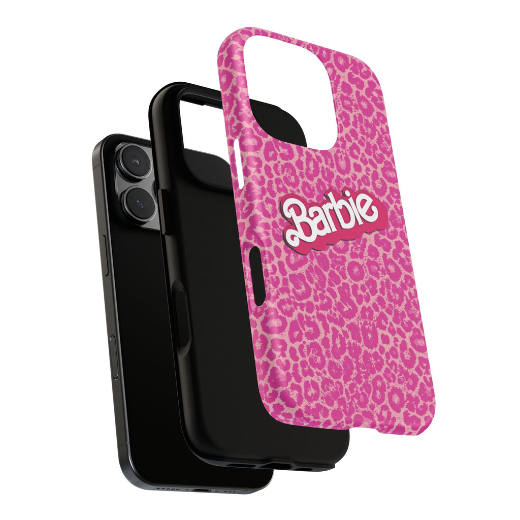 Hot Neon Pink Leopard Barb Tough Phone Case iPhone, Galaxy, or Google Pixel
