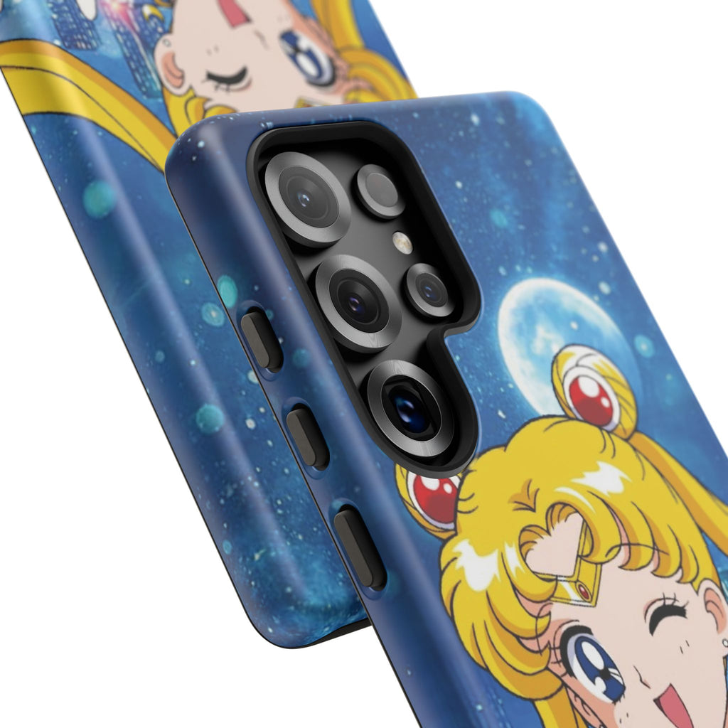 Blue S Moon Tough Case for iPhone, Galaxy, or Google Pixel