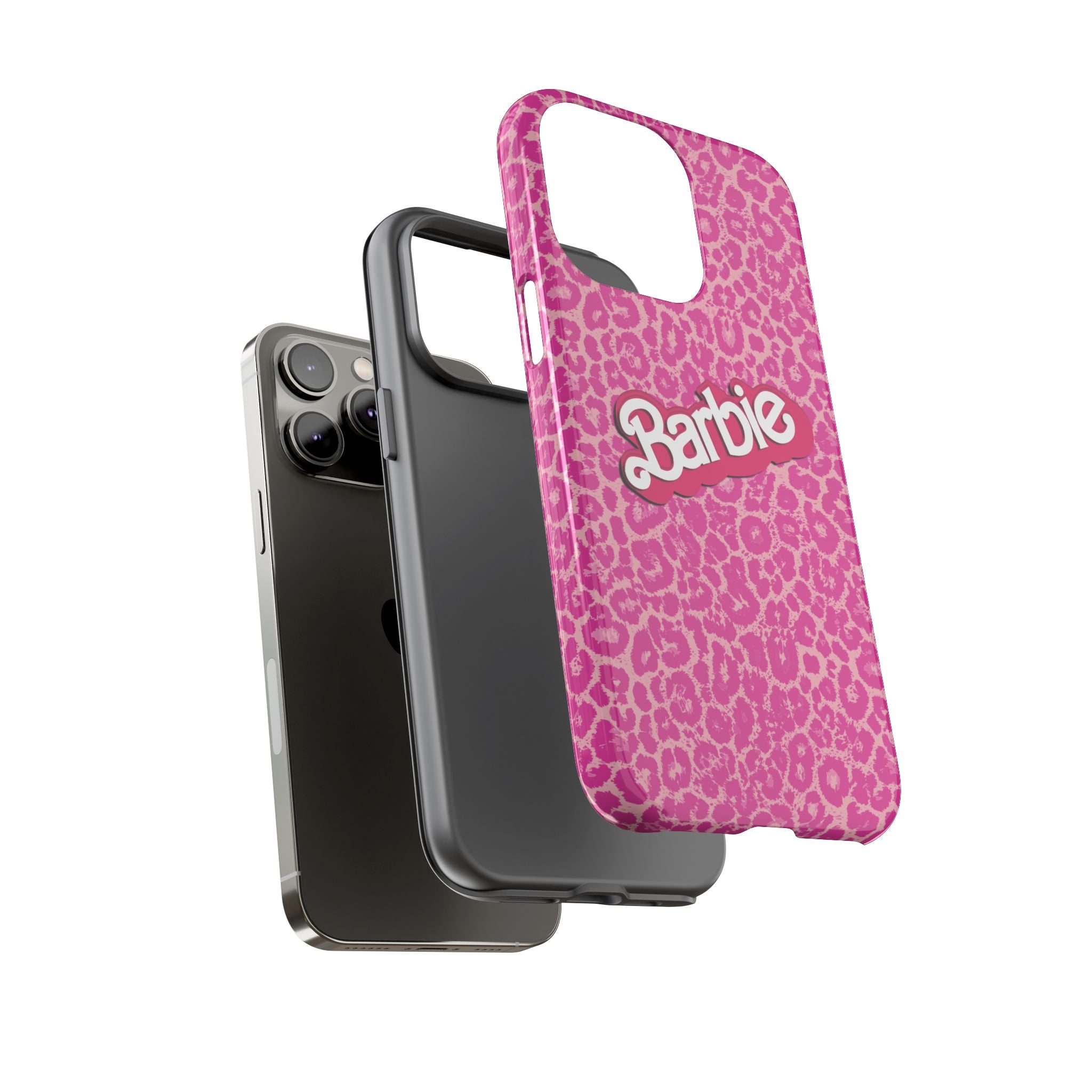 Hot Neon Pink Leopard Barb Tough Phone Case iPhone, Galaxy, or Google Pixel