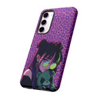 Purple Pink Leopard Kz iPhone, Galaxy and Google Tough Cases