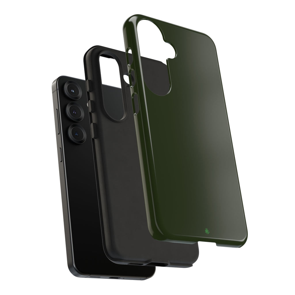 Olive Green Tough Phone Case for iPhone, Galaxy and Google Pixel