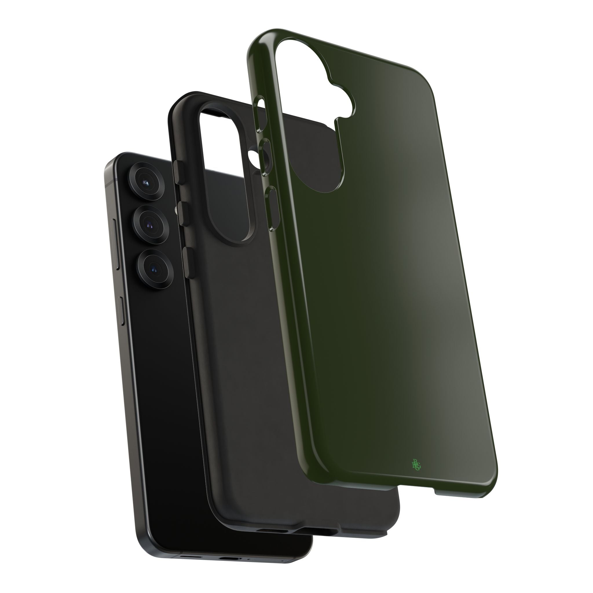 Olive Green Tough Phone Case for iPhone, Galaxy and Google Pixel