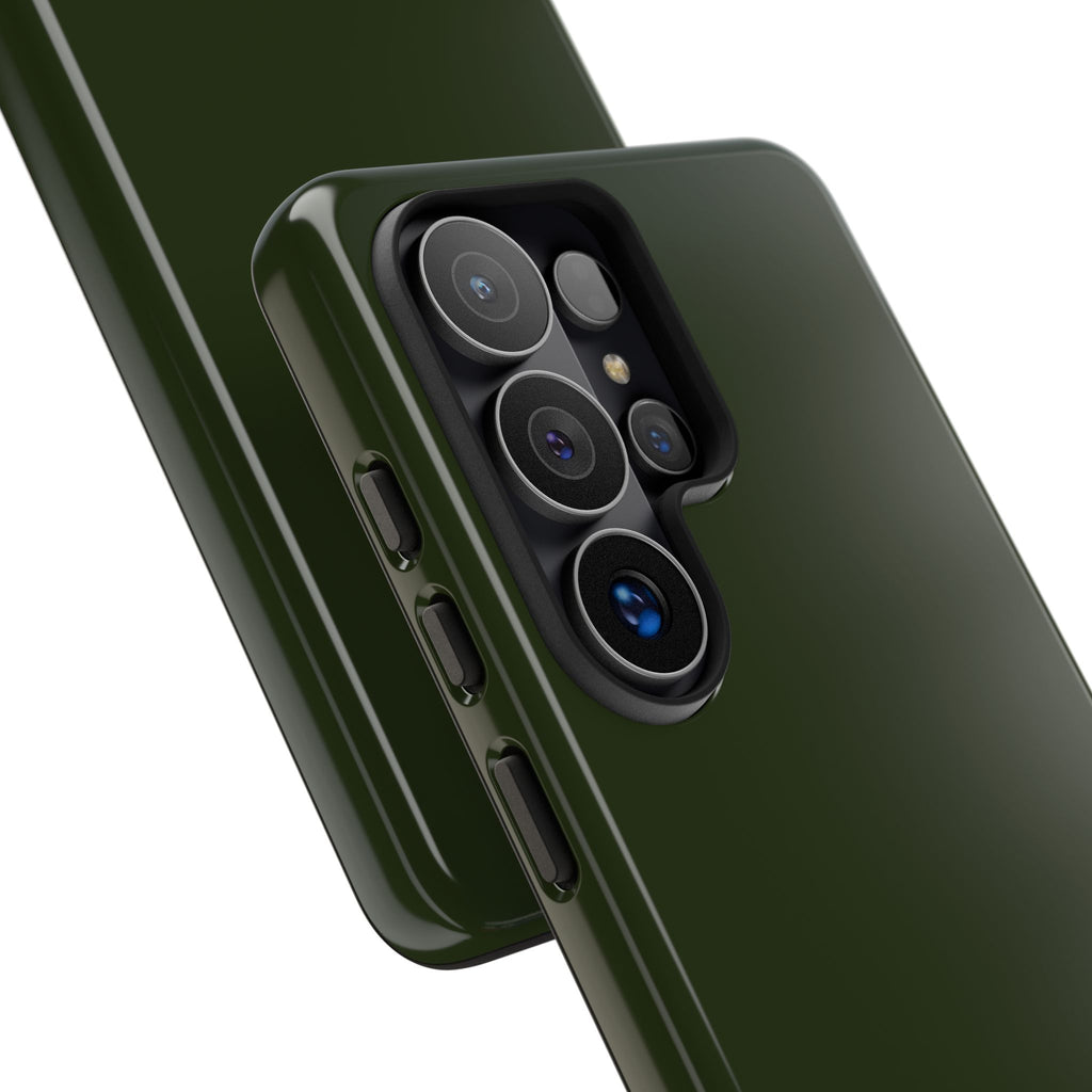 Olive Green Tough Phone Case for iPhone, Galaxy and Google Pixel