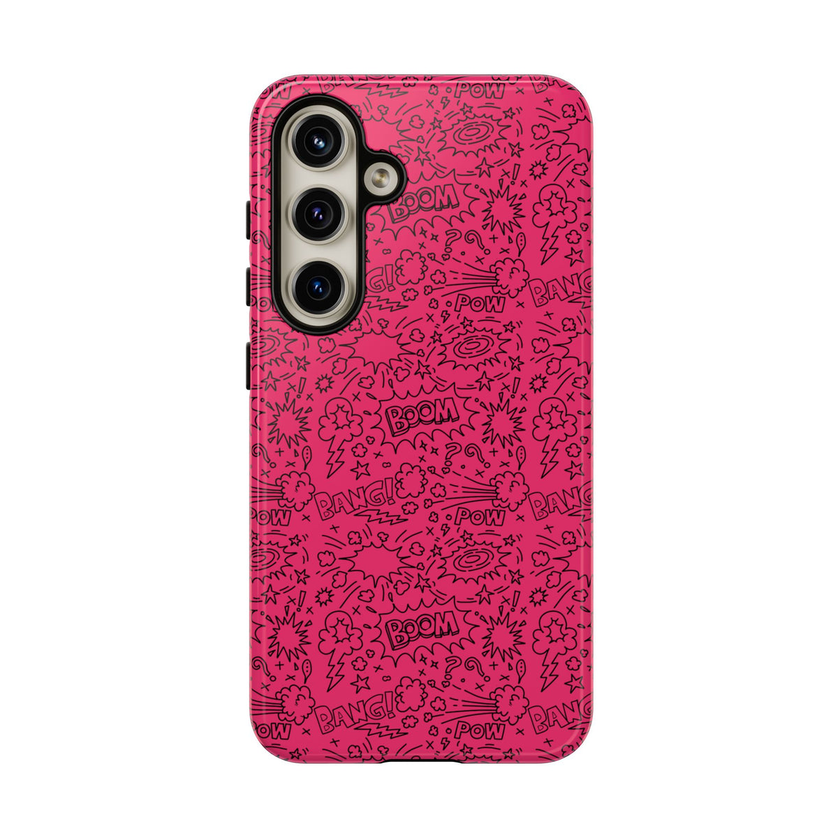 Pink Wow Tough Case for iPhone, Galaxy, or Google Pixel