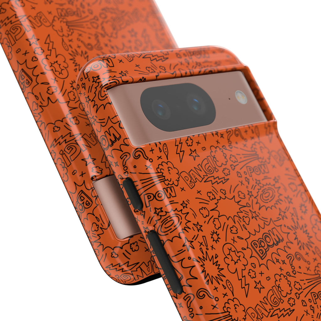 Wow Orange Tough Case for iPhone, Galaxy, or Google Pixel