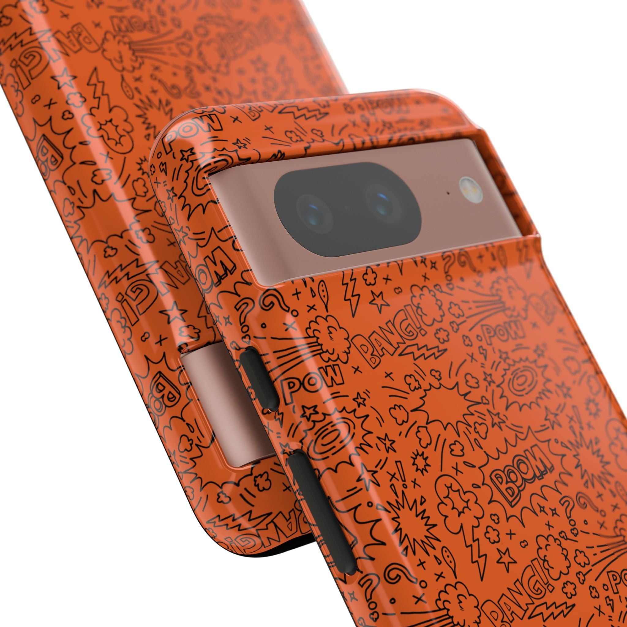 Wow Orange Tough Case for iPhone, Galaxy, or Google Pixel