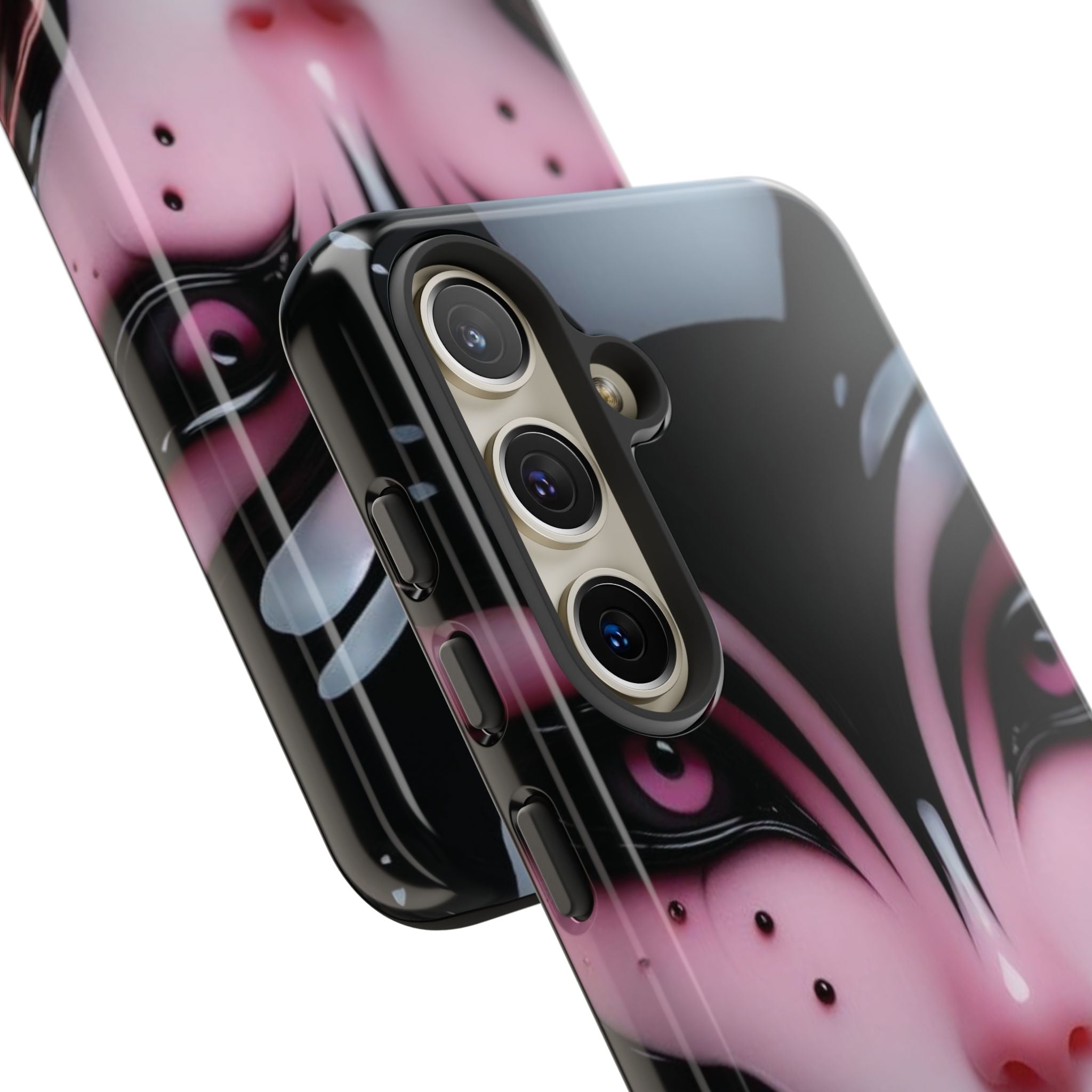 Pink Alien Tough Phone Case for iPhone, Galaxy, or Google Pixel