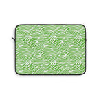 Neon Green Zebra Print 13" Laptop Sleeve