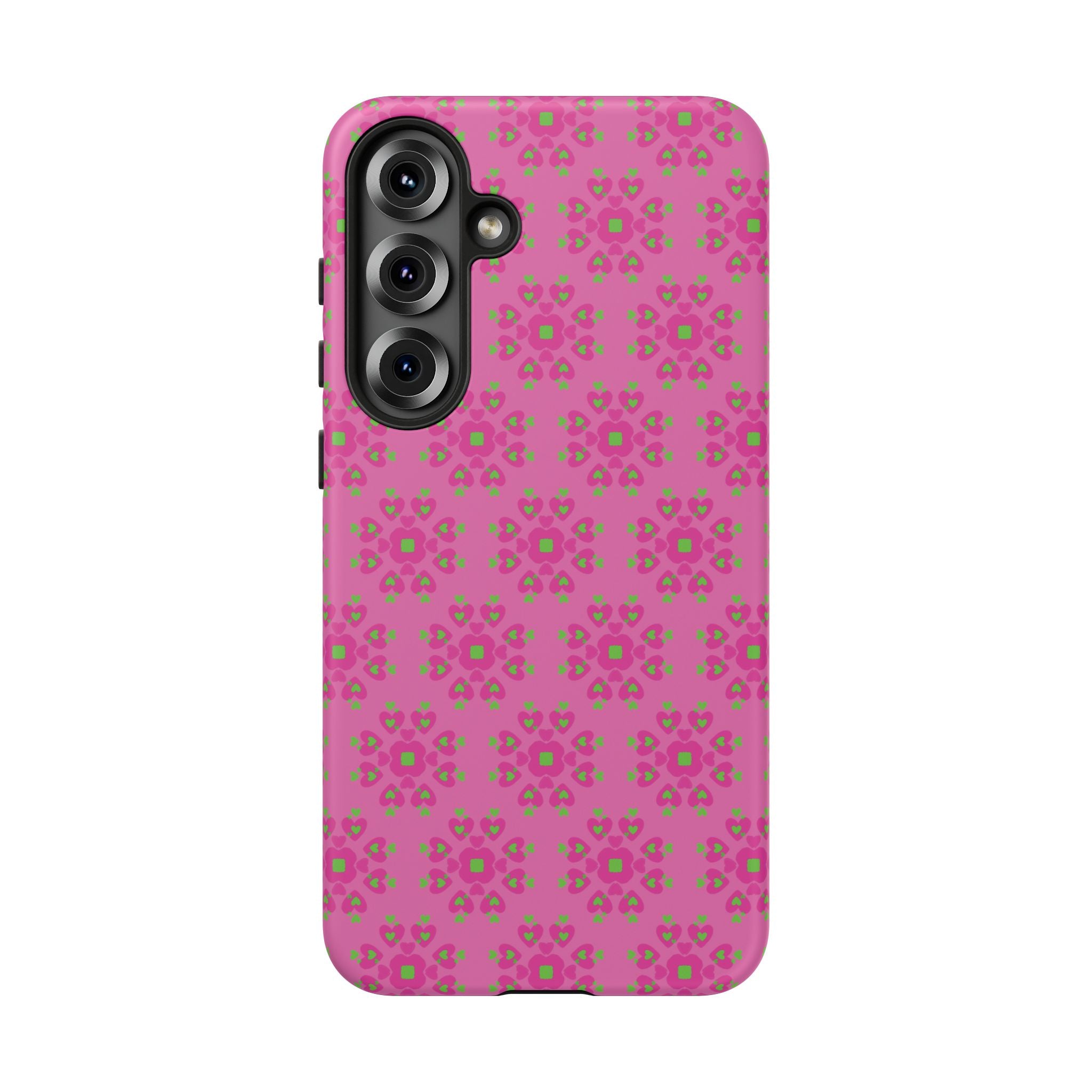 Floresta Heart Pink Tough Phone Case iPhone, Galaxy, or Google Pixel
