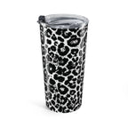 Black and White Leopard Tumbler 20oz