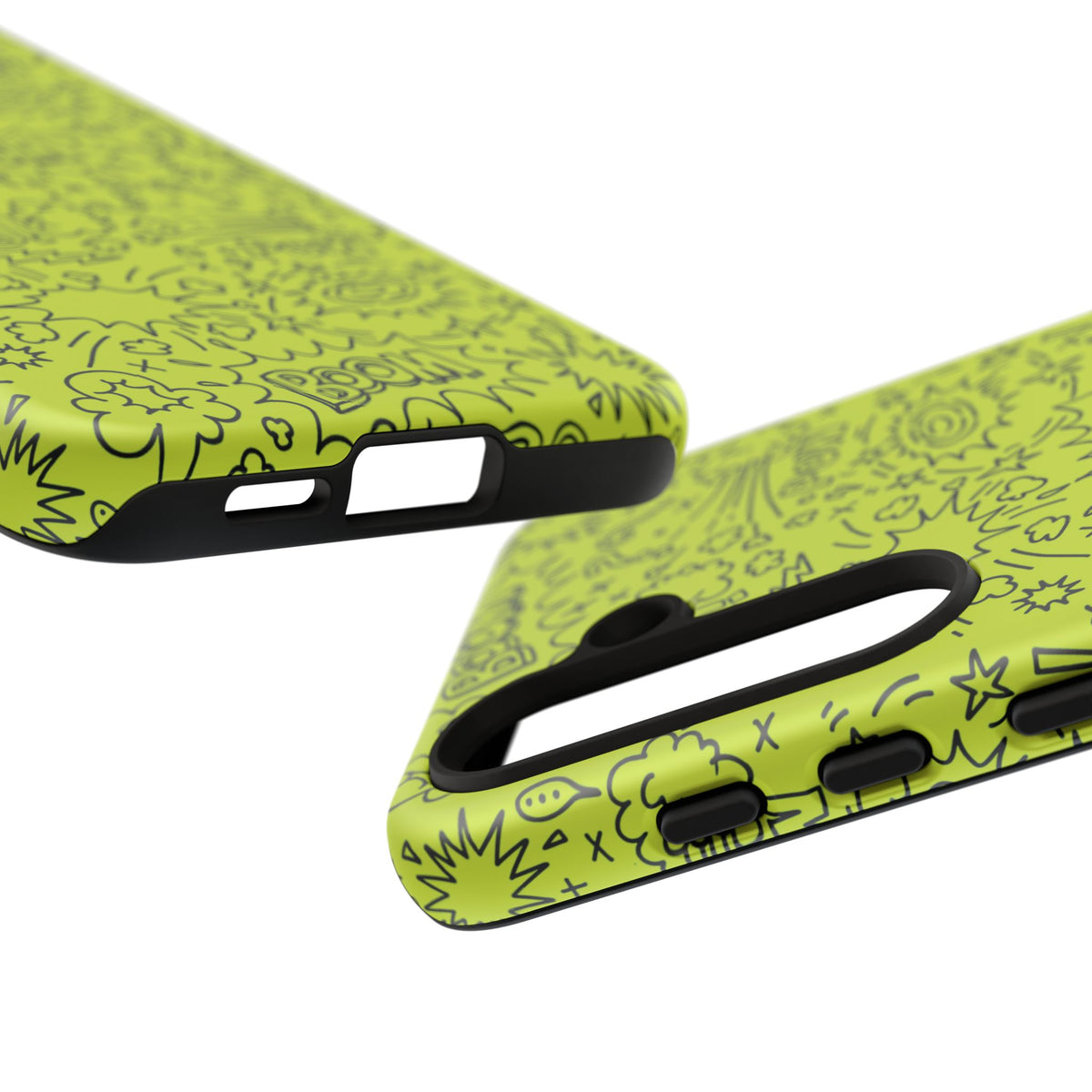 Neon Lime Wow Tough Case for iPhone, Galaxy, or Google Pixel