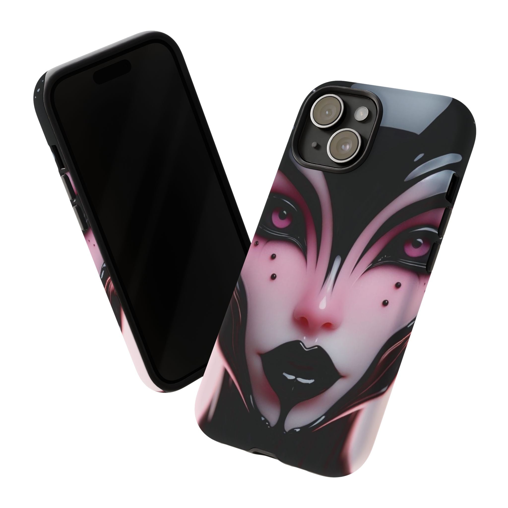 Pink Alien Tough Phone Case for iPhone, Galaxy, or Google Pixel