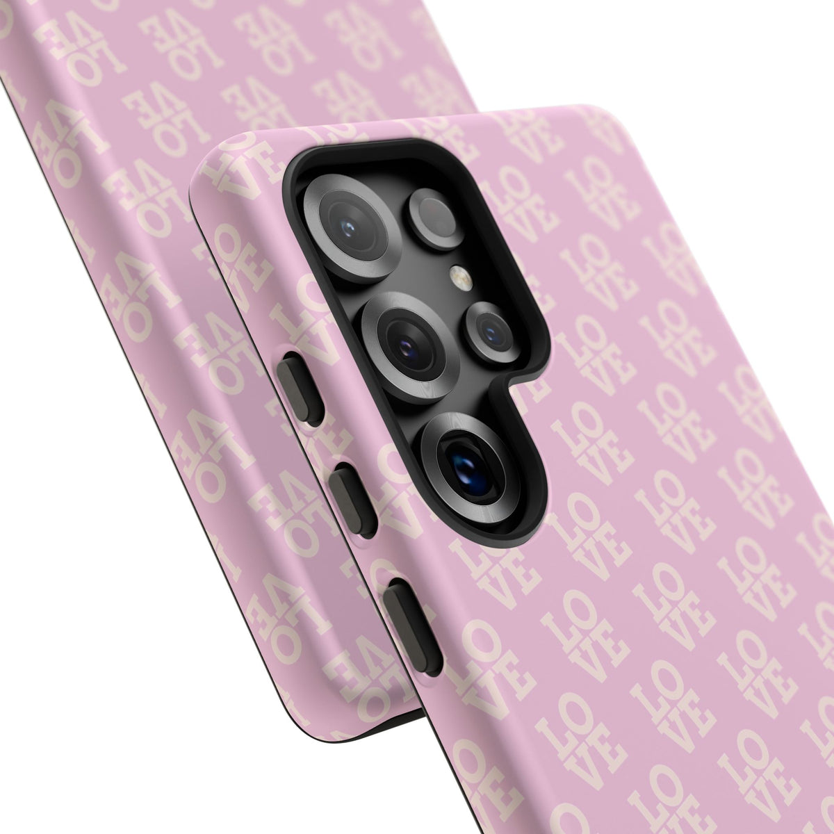 Pink 'LOVE' Pattern Tough Phone Case