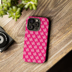 Vibrant Pink LOVE Tough Case iPhone, Galaxy, or Google Pixel