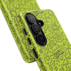 Neon Lime Wow Tough Case for iPhone, Galaxy, or Google Pixel