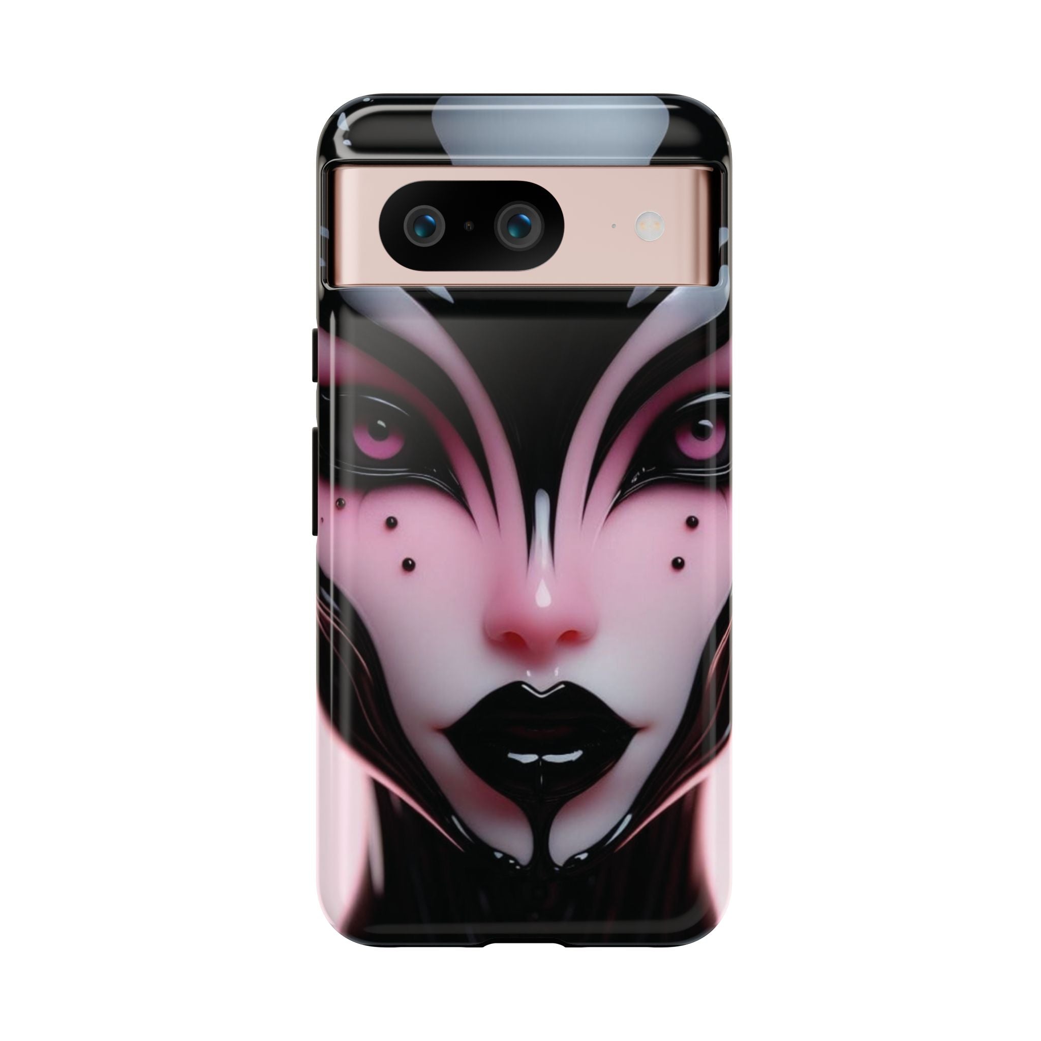 Pink Alien Tough Phone Case for iPhone, Galaxy, or Google Pixel