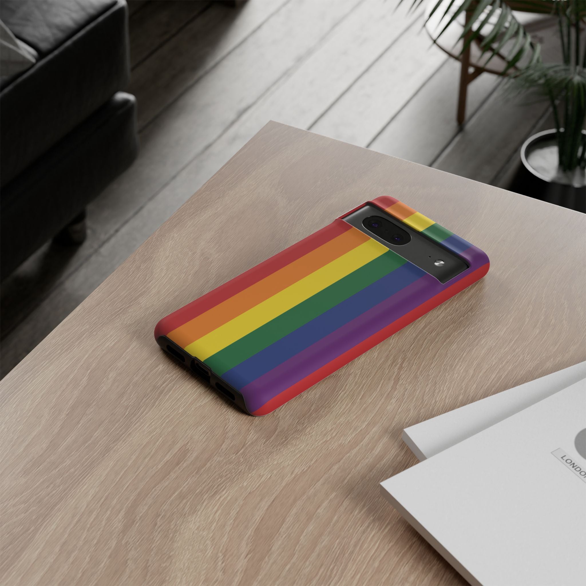 LGBTQ Rainbow Flag Tough Phone Case for iPhone, Galaxy, or Google Pixel