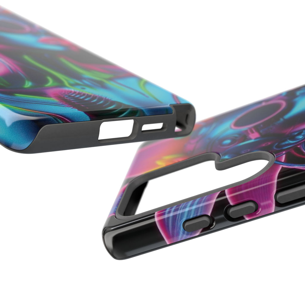 Neon Androgen Cactus Flower Tough Phone Case for iPhone, Galaxy, or Google Pixel