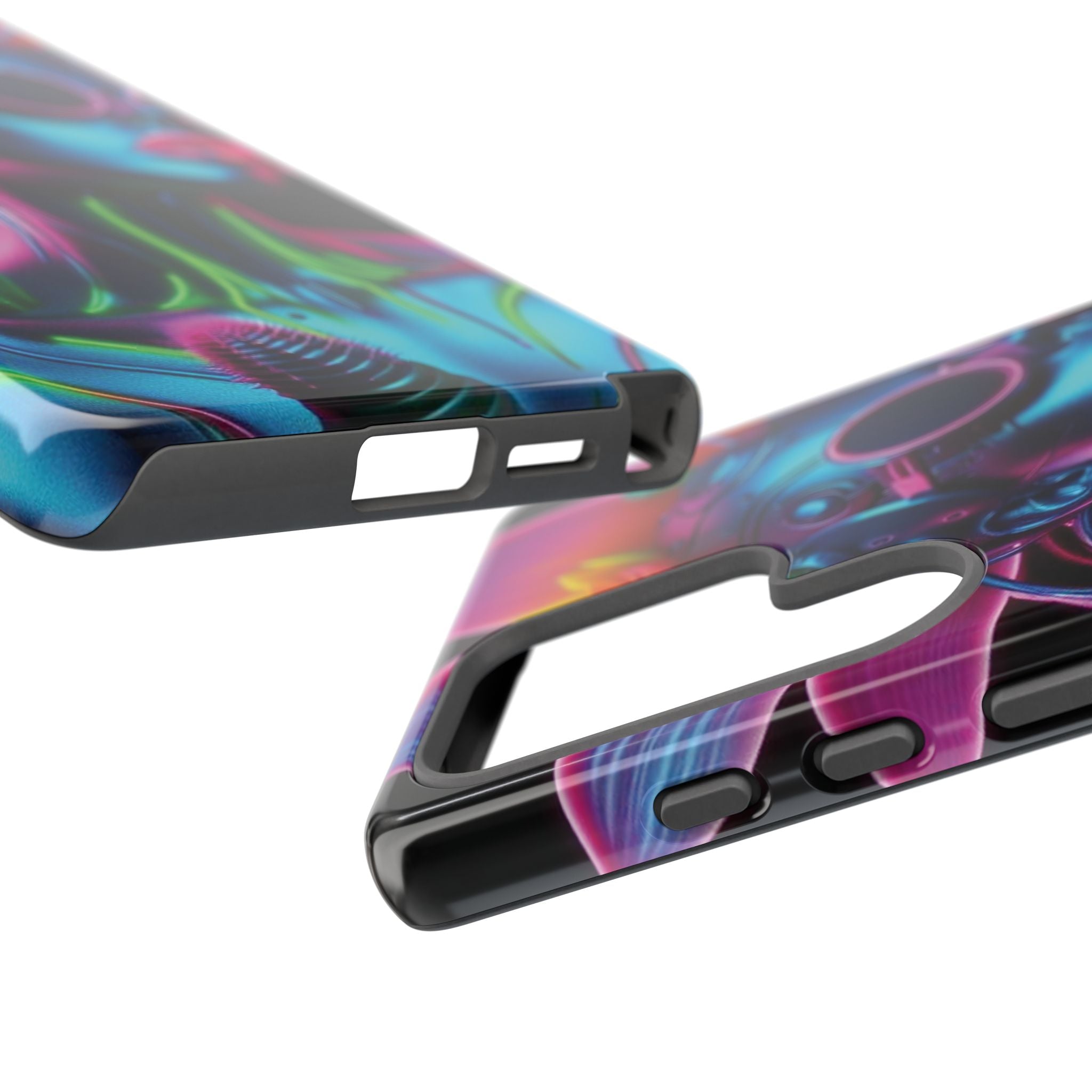 Neon Androgen Cactus Flower Tough Phone Case for iPhone, Galaxy, or Google Pixel