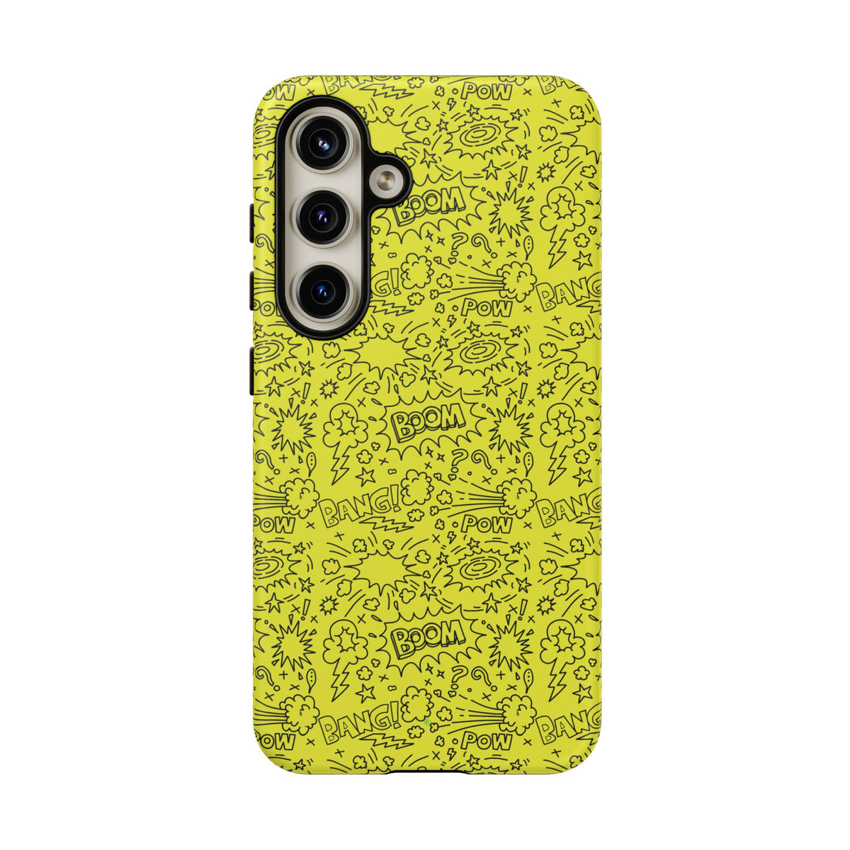 Neon Yellow Wow RG Tough Phone Case for iPhone, Galaxy, or Google Pixel