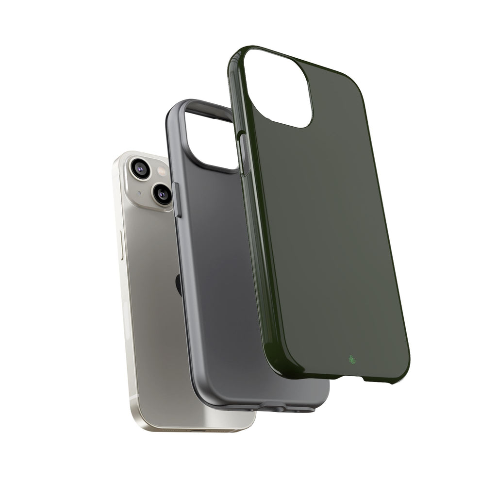 Olive Green Tough Phone Case for iPhone, Galaxy and Google Pixel