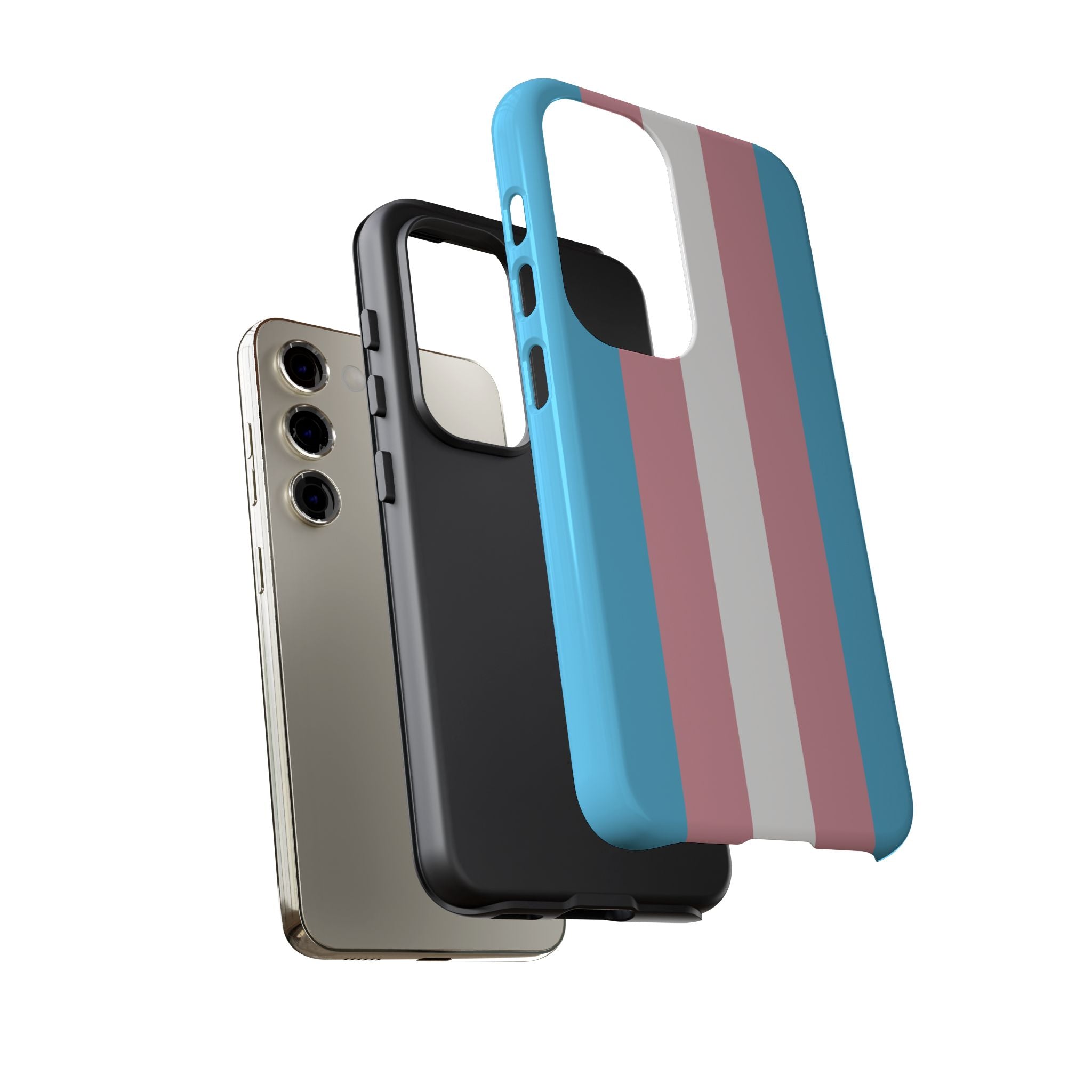 Trans Colors Tough Phone Case for iPhone, Galaxy, or Google Pixel