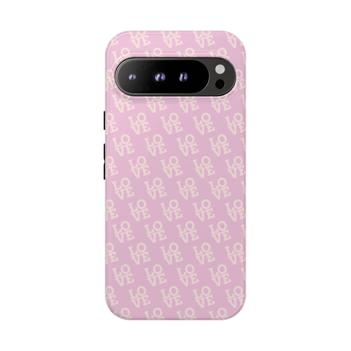 Pink 'LOVE' Pattern Tough Phone Case