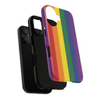 LGBTQ Rainbow Flag Tough Phone Case for iPhone, Galaxy, or Google Pixel