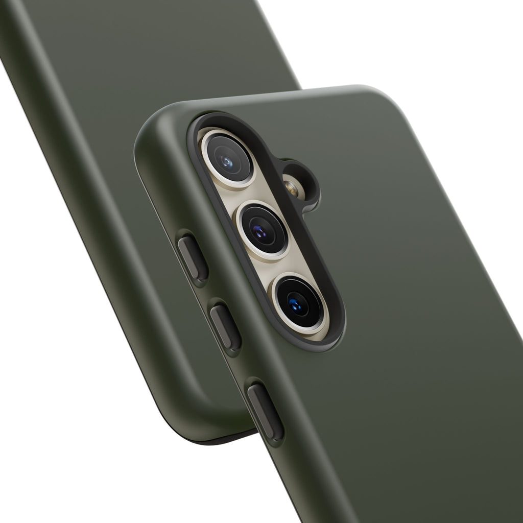 Olive Green Tough Phone Case for iPhone, Galaxy and Google Pixel