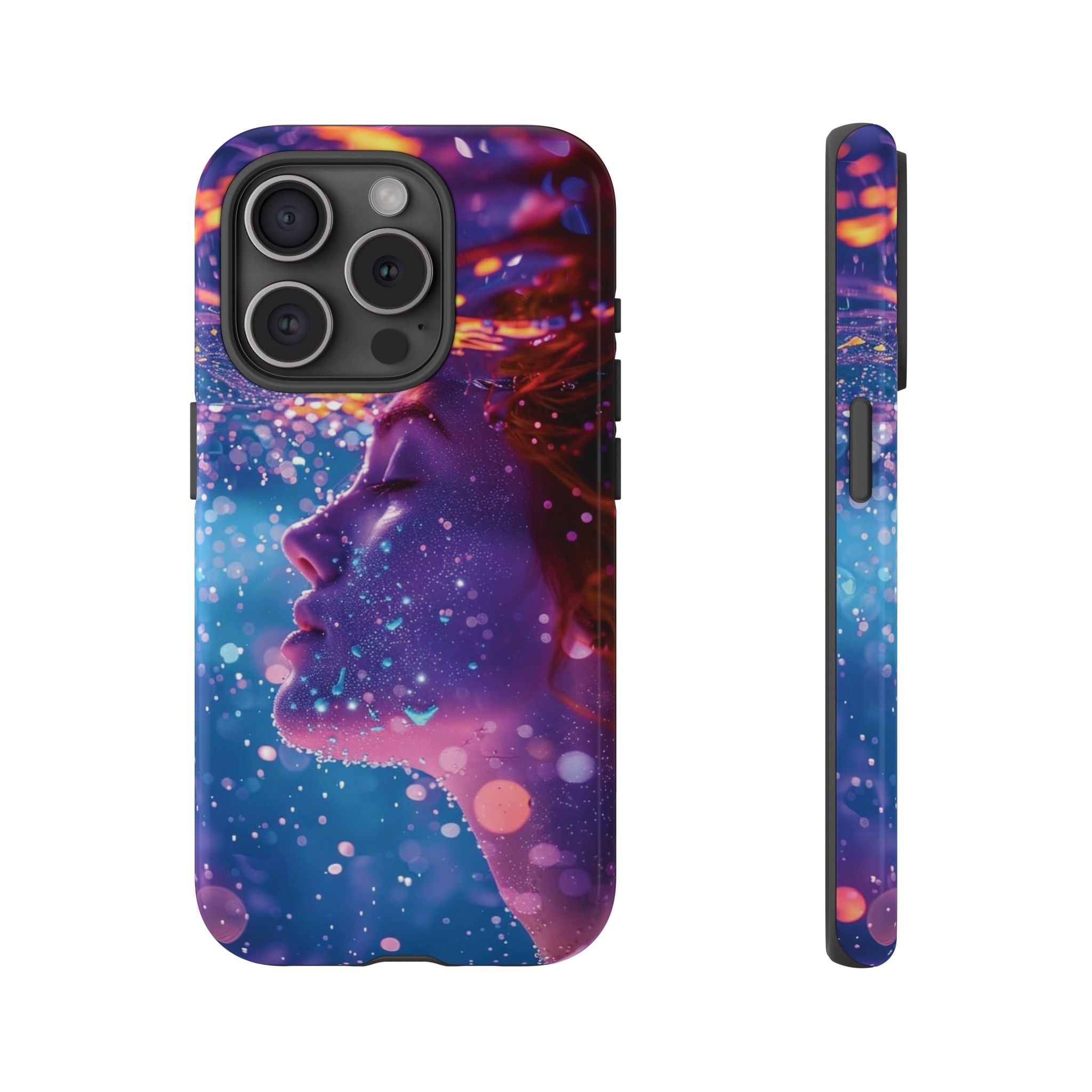 Meditating Underwater Tough Phone Case for iPhone, Galaxy, or Google Pixel