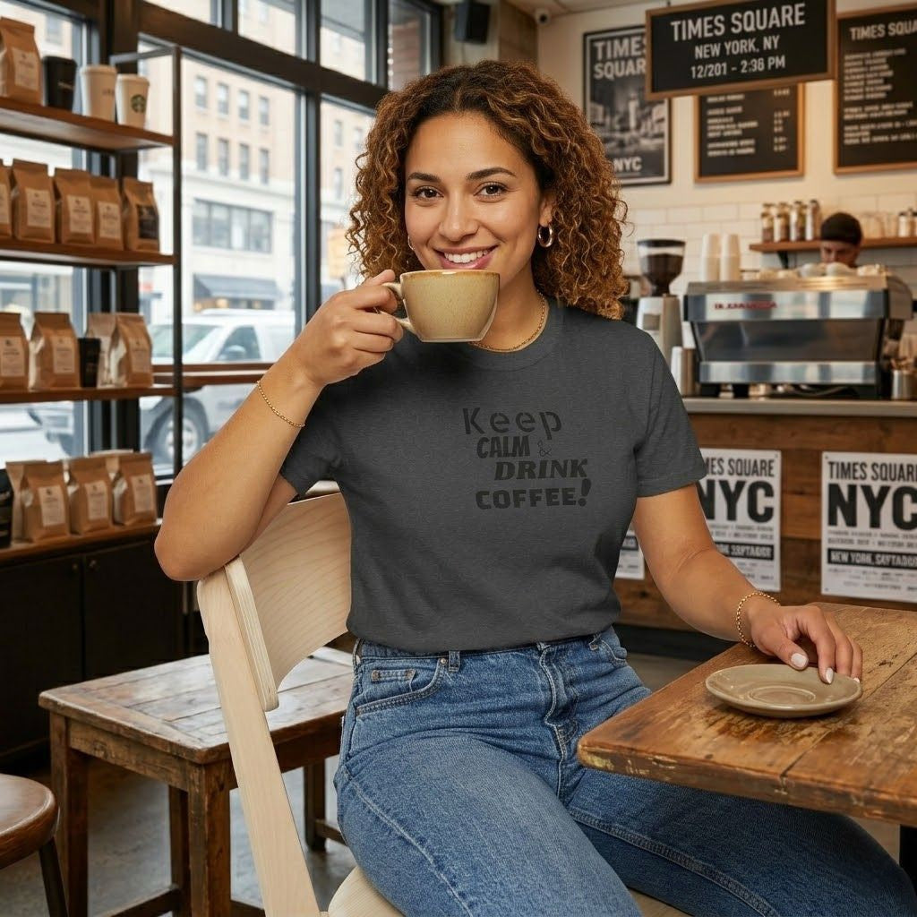 Keep Calm... Coffee Unisex Softstyle T-Shirt