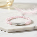 FAITH Natural Stone Stretch Bar Bracelet