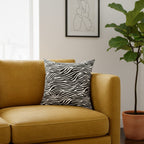 Zebra Animal Print Spun Polyester Square PILLOW