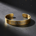 STRENGTH Cuff Bracelet (Engraving)