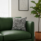 Zebra Animal Print Spun Polyester Square PILLOW